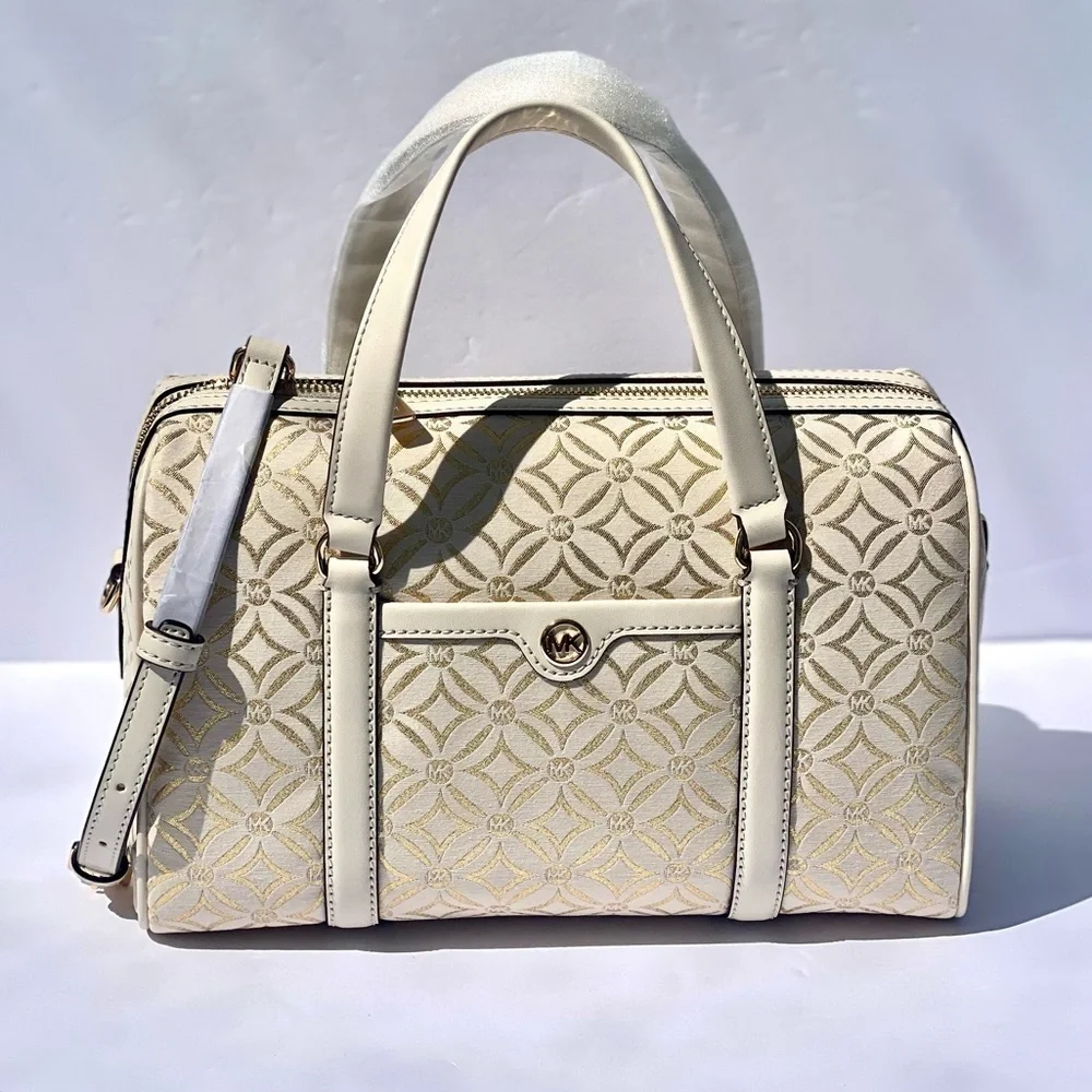 MICHAEL KORS JST TRAVEL MEDIUM DUFFLE SATCHEL SHOULDER CROSSBODY BAG MK